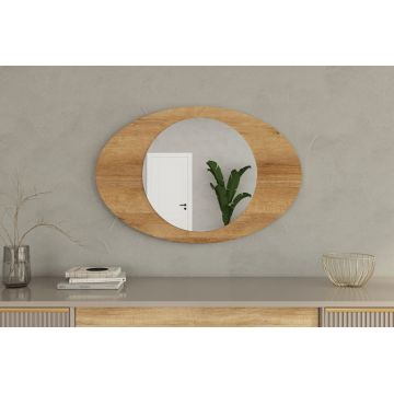 Oglinda decorativa, Siam, Obble, 60x90x2.2 cm, Maro