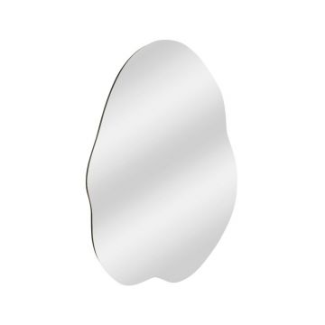 Oglinda decorativa, Siam, Ohho, 60x85x2.2 cm, MDF , Negru
