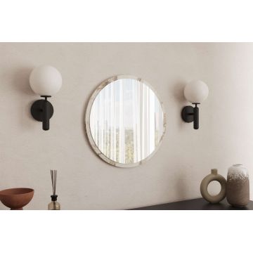Oglinda decorativa, Siam, Ozze, 60x60x2.2 cm, Marmura