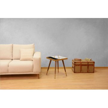 Oglinda decorativa, Siam, Ozze, 60x60x2.2 cm, MDF , Negru