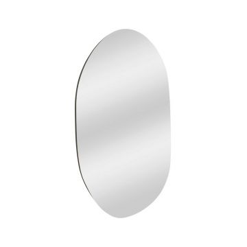 Oglinda decorativa, Siam, Vanomi, 52x89x2.2 cm, MDF , Negru