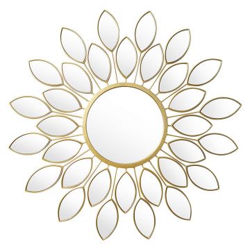Oglinda Floare pakoworld aurie 83x2,5x83cm