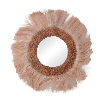 Oglinda Fraklone Inart abaca in culoare Naturala D50x4cm