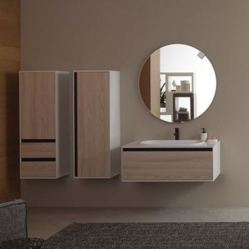 Oglinda KolpaSan Pandora cu LED, 80 cm - Dimensiune 80x80