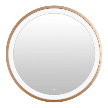 Oglinda Led Starli Inart in nuanta bronz D70x5,5cm