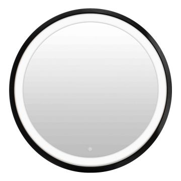 Oglinda Led Starli Inart in nuanta neagra D70x5,5cm