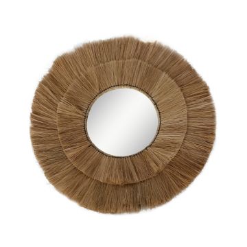 Oglinda Lopo Inart iarba Naturala D100x4cm