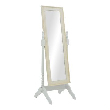 Oglinda Malone Inart culoare alb anticat mdf 55x50x160cm