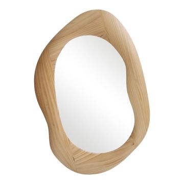 Oglinda ovala Enola, Pako World, Natural, 54x2.5x80 cm