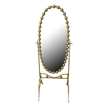 Oglinda Present metal auriu 65.5x49x170 cm