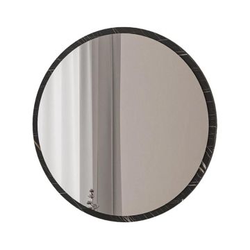 Oglinda Sabino în marmură de culoare antracită de 60x2x60cm 2x60