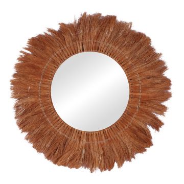 Oglinda Seire Boho, Natural, 50x50 cm