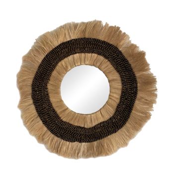 Oglinda Verone abaca, Natural, 80x80 cm