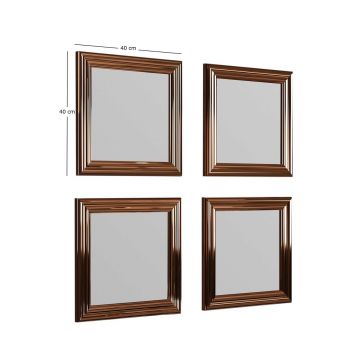 Set de oglinzi, Siam, Loza, MDF , Bronz