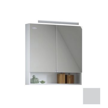Dulap cu oglindă, Kolpasan, Evelin, 65 cm, gri