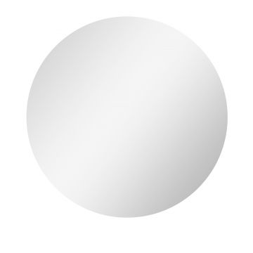 Kleankin Oglinda de Baie Rotunda cu Lumina LED in 3 Culori si intrerupatoare Touch, Ø70x3.5 cm, Transparent | Aosom Romania