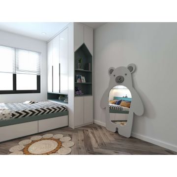 Oglinda Cheval, Hanah Home, Bear, 110x150 cm, MDF , Gri