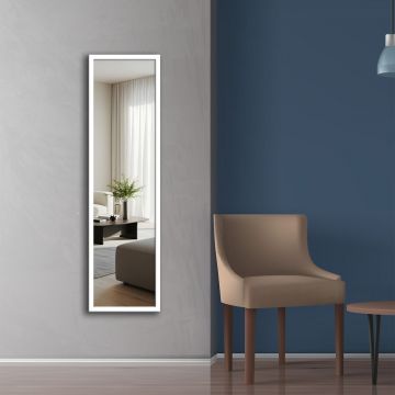 Oglinda Cheval, Hanah Home, Cheval 35 x 125, 35x125 cm, Lemn, Alb