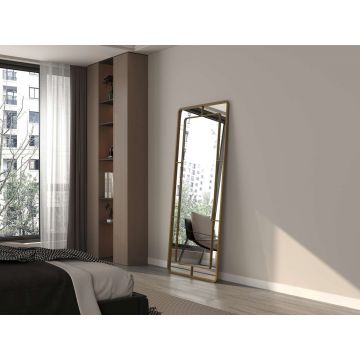 Oglinda Cheval, Hanah Home, Edgea, 80x180 cm, Metal, Auriu