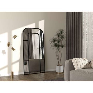 Oglinda Cheval, Hanah Home, Forma, 90x180 cm, Metal, Negru