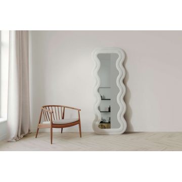 Oglinda Cheval, Hanah Home, Mundo, 65x170 cm, MDF , Crem