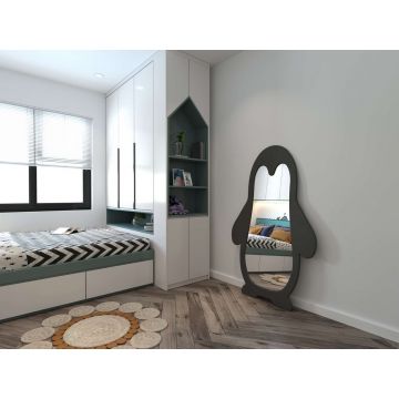 Oglinda Cheval, Hanah Home, Penguin, 90x150 cm, MDF , Negru