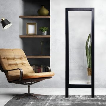 Oglinda Cheval, Leona, Cheval 145, 45x145 cm, Lemn, Negru