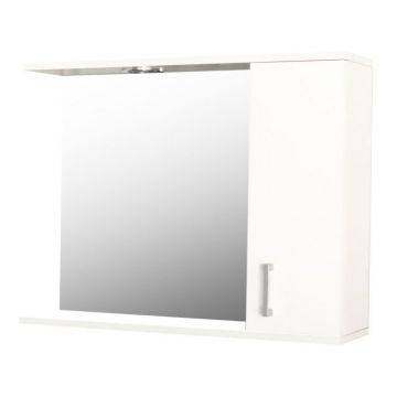 Oglinda cu iluminare LED, PROMO, alb, 70x60 cm