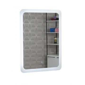 Oglinda cu iluminare LED si intrerupator touch, MD2, 60x80 cm