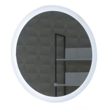 Oglinda cu iluminare LED si intrerupator touch, MD2, diametru 60 cm