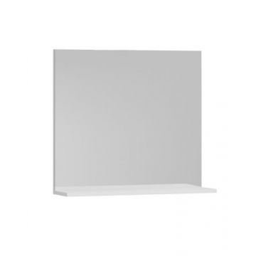 Oglinda cu polita, seria 055, alb, 70x68 cm