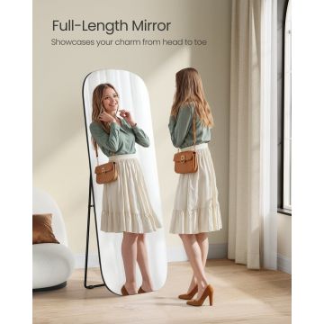 Oglinda de podea Songmics Negru 160x50x3.8 cm