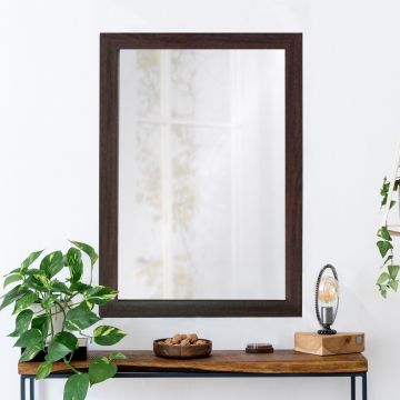 Oglinda decorativa, Leona, Framed, 40x55 cm, Plastic, Maro