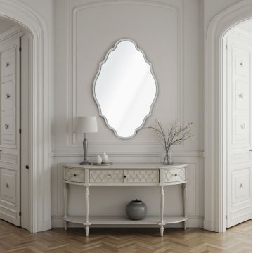 Oglinda decorativa, Lumisfera, Axis 30 x 47, Argintiu