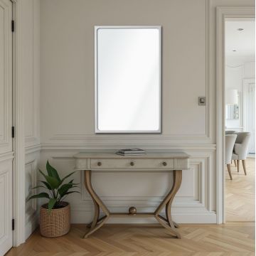 Oglinda decorativa, Lumisfera, Dune 30 x 50, Argintiu