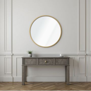 Oglinda decorativa, Lumisfera, Ocean 40, Auriu
