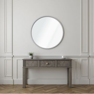 Oglinda decorativa, Lumisfera, Ocean 60, Argintiu