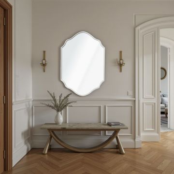 Oglinda decorativa, Lumisfera, Starlit 47 x 70, Alb