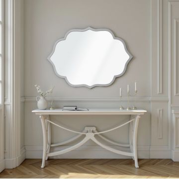 Oglinda decorativa, Lumisfera, Velvet 50 x 70, Argintiu