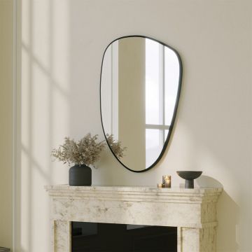 Oglinda decorativa, Neostill, Dream, 91x61 cm, MDF , Negru