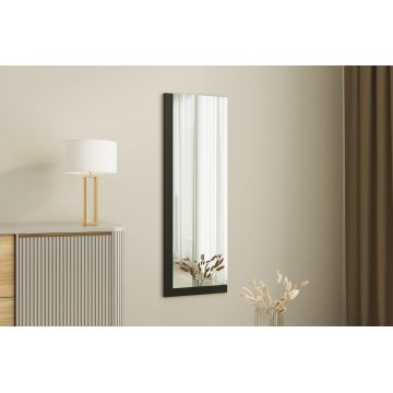 Oglinda decorativa, Siam, Lariya, 40x120x2.2 cm, MDF , Alb/Negru