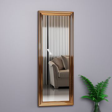 Oglinda decorativa, Siam, Smooth, 40x105x3 cm, MDF , Bronz