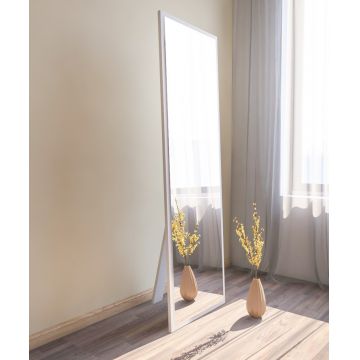 Oglinda decorativa, Siam, Tessa, 50x160x2.2 cm, MDF , Alb