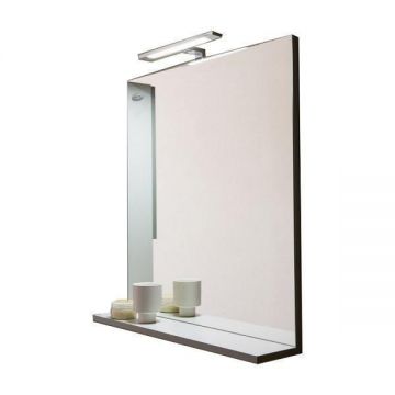 Oglinda dreptunghiulara Kolpasan, Lana II, gri, 65 x 70 cm