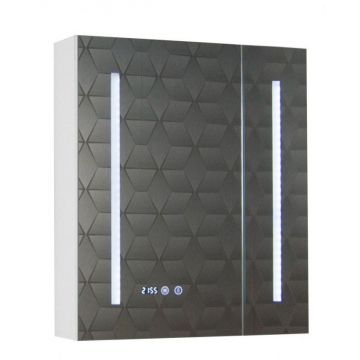 Oglinda EDGE cu iluminare LED, 60 cm, alb