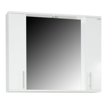 Oglinda seria 020, front MDF, alb, 80x71 cm