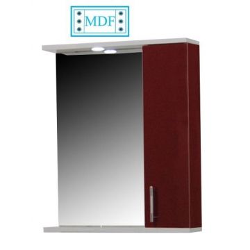 Oglinda seria 020, front MDF, bordo, 60x71 cm