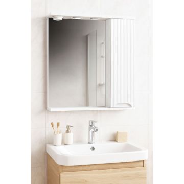 Oglinda Seria 033, front MDF, alb, 60x71 cm