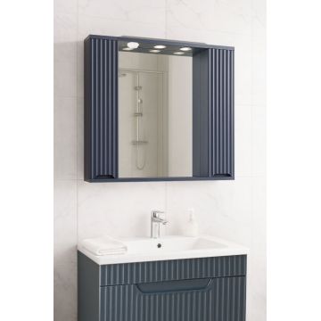 Oglinda seria 033, front MDF, antracit, 80 cm