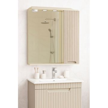 Oglinda seria 033, front MDF, crem, 60 cm